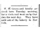 W M Green Sold Bakery in Norfolk 4-25-1913 Merriman Maverick