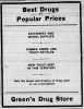 Green Drug Store Ad Merriman Maverick 1-31-1919