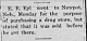 E F Eyl Tried to Buy Drug Store in Newport-Merriman Maverick 8-22-1919