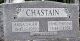Chastain (Sager), Jehu Thomas & Sara Amna Headstone
