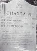 CHASTAIN - Rev John Chastain Tombstone