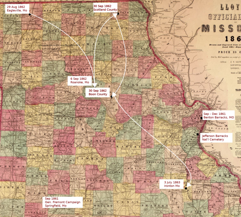 Civil War In Missouri Map - United States Map